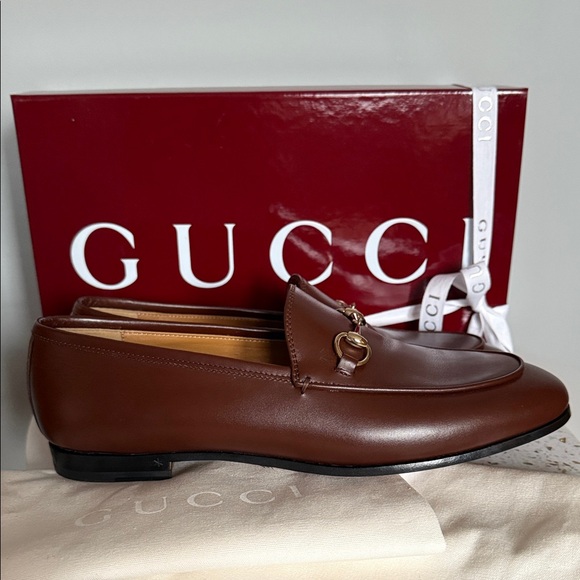 Gucci Jordaan Loafer in Dark Brown New with Box - Picture 2 of 12